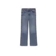 Stone Linen High Waist Jeans Lois , Blue , Dames