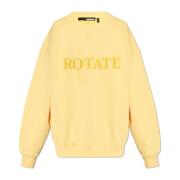 Sweatshirt met logo Rotate Birger Christensen , Yellow , Dames