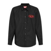 Shirt `S-Simply-D` Diesel , Black , Heren