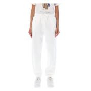 Witte joggingbroek elastische tailleband Ralph Lauren , White , Dames