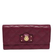 Pre-owned Leather wallets Marc Jacobs Pre-owned , Purple , Dames