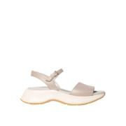 Sportieve Plateau Sandalen Zenzero Ss23 Hogan , Beige , Dames