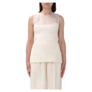 Sasmo Mouwloze Top Khaite , Beige , Dames