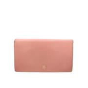 Pre-owned Leather wallets Chanel Vintage , Pink , Dames