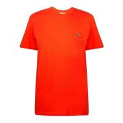 T-Shirts Lacoste , Orange , Heren