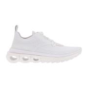 Witte Nylon Sneakers Aw23 Salvatore Ferragamo , White , Heren