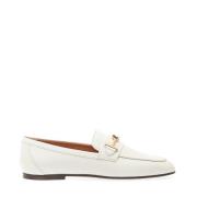 Witte Leren Loafer Schoenen Tod's , White , Dames