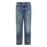 Vintage-Style Indigo-Dyed Cotton Denim Jeans Ralph Lauren , Blue , Her...