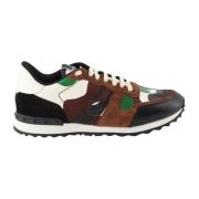 Camouflage Rockrunner Sneakers Valentino Garavani , Multicolor , Heren