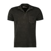 Terry Cotton Polo Shirt Orlebar Brown , Brown , Heren