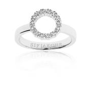 Gefacetteerde Zirkonia Zilveren Ring Sif Jakobs Jewellery , Gray , Dam...