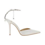 Witte hakken sandalen Saeda 100 Jimmy Choo , White , Dames