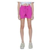 Linnen Pull-Up Shorts Only , Pink , Dames