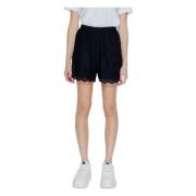 Organische Losse Shorts Lente/Zomer Collectie Only , Black , Dames