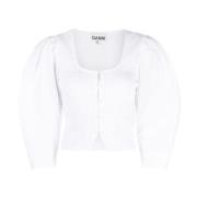 Stijlvolle Shirt Camicia 151 Ganni , White , Dames