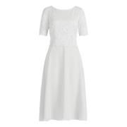 Midi Dresses vera mont , White , Dames