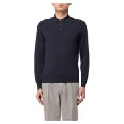 Rasato Polo Sweater Drumohr , Blue , Heren