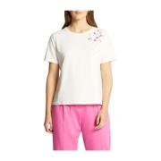 Stijlvolle T-shirts en Polos Elena Mirò , White , Dames