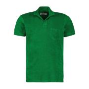 Terry Cotton Polo Shirt Orlebar Brown , Green , Heren