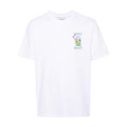 Stijlvol T-shirt Print 001-01 Casablanca , White , Heren