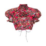 Korte Mouw Halfknoop Shirt Vivienne Westwood , Multicolor , Dames