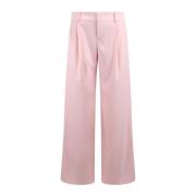 Tomasa High-Waisted Wijde Pijp Broek Alice + Olivia , Pink , Dames