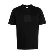 Logo Badge T-Shirt C.p. Company , Black , Heren