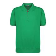 Groene T-shirts Polos Ss24 Kiton , Green , Heren