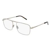 Silver Eyewear Frames SL 154 Saint Laurent , Gray , Unisex