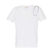 Casual Katoenen T-shirt in Verschillende Kleuren Liu Jo , White , Dame...