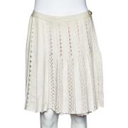 Pre-owned Knit bottoms Chanel Vintage , Beige , Dames