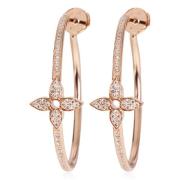 Pre-owned Rose Gold earrings Louis Vuitton Vintage , Yellow , Dames