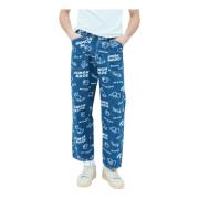 Logo Print Jeans Human Made , Blue , Heren