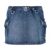 Mini Denim Rok Coperni , Blue , Dames