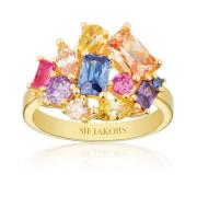 Ivrea Multicolor Zirkonia Gouden Ring Sif Jakobs Jewellery , Yellow , ...