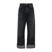 Grijze Fran Jeans Agolde , Gray , Dames