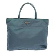 Pre-owned Canvas totes Prada Vintage , Blue , Dames