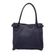 Pre-owned Leather totes Gucci Vintage , Black , Dames