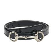 Pre-owned Leather belts Gucci Vintage , Black , Dames