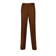 Straight Wool Trousers Tricolor Design Burberry , Multicolor , Dames
