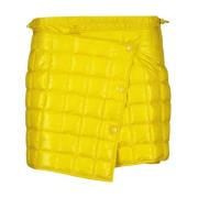 Gewatteerde Mini Rok Moncler , Yellow , Dames