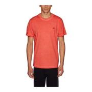 Militaire Katoenen T-Shirt Helmut Lang , Pink , Heren