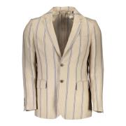 Klassieke Beige Linnen Jas Gant , Beige , Heren