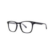 Alder Zwarte Brillenmontuur Garrett Leight , Black , Unisex