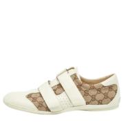 Pre-owned Canvas sneakers Gucci Vintage , White , Dames