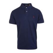 Blauw Polo Shirt Amerikaanse Stijl Ralph Lauren , Blue , Heren