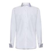 Witte Katoenen Poplin Overhemd Tom Ford , White , Heren