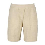 4G Print Lange Coupe Shorts Givenchy , Beige , Heren