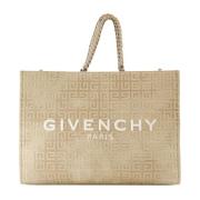 Chique Tote Bag met Geborduurd Logo Givenchy , Yellow , Dames