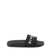 Logo Slippers Givenchy , Black , Heren